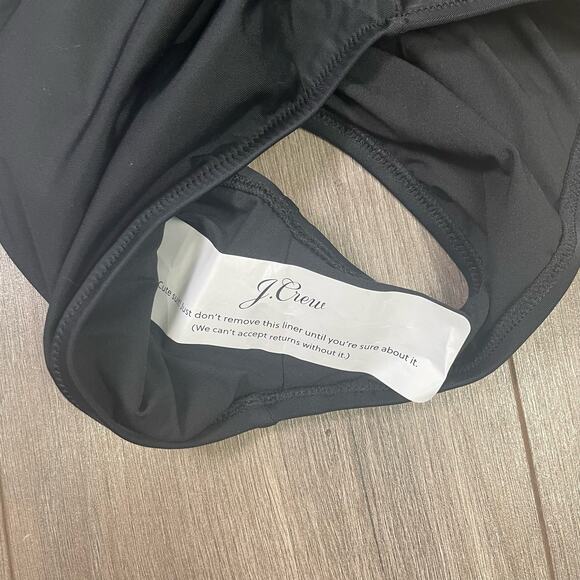 J Crew Ruched Plunging V Neck One Piece Swimsuit US Women's S New - Picture 6 of 6